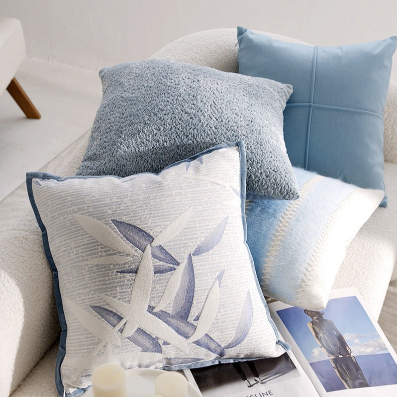 Blue Floral Cushoin