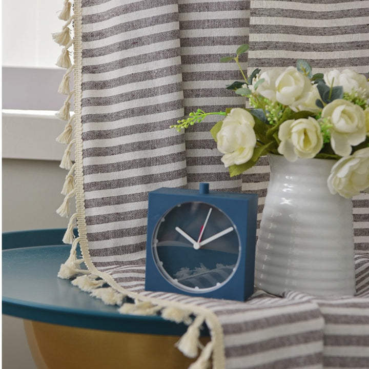 Beach Villa Striped Curtain