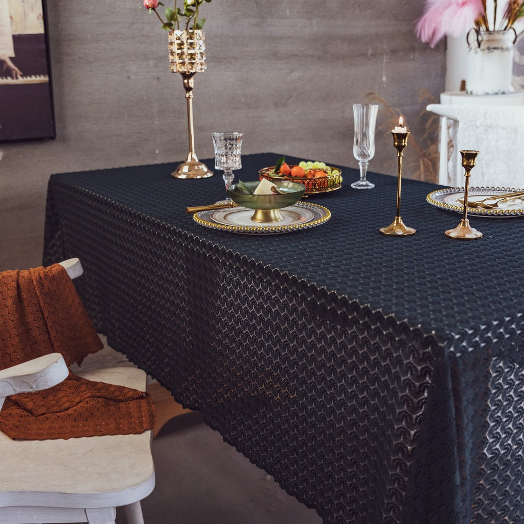 Rustic Ripple Lace Tablecloth
