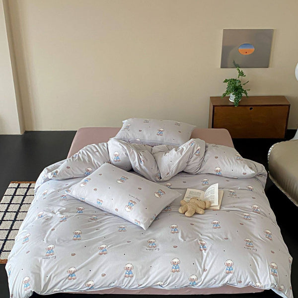Blue Jacket Pup Bedding Set