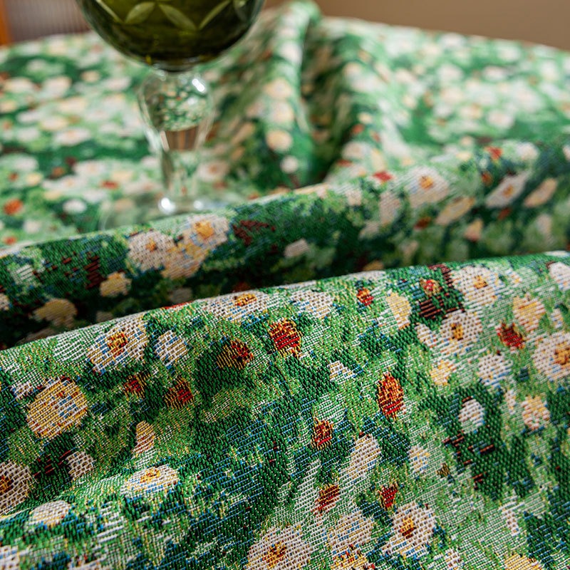 Grandma's Garden Round Tablecloth