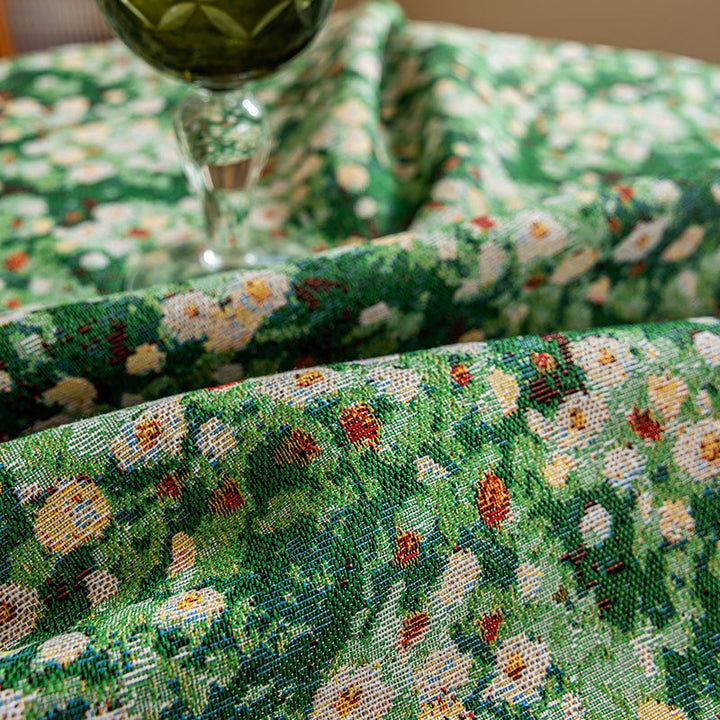 Grandma's Garden Round Tablecloth
