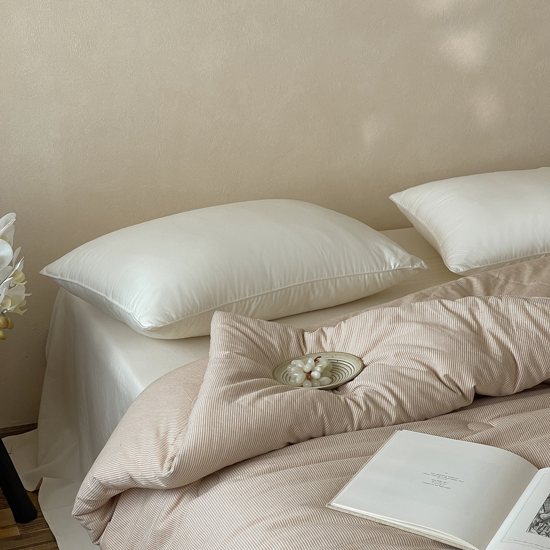 Minimalist Stripe Summer Quilted Blanket