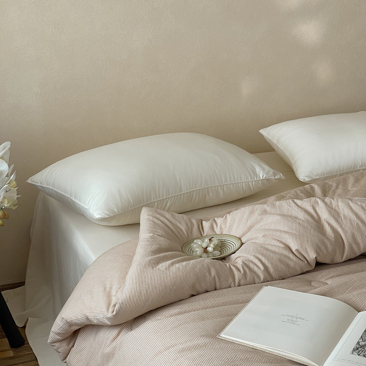 Minimalist Stripe Summer Quilted Blanket