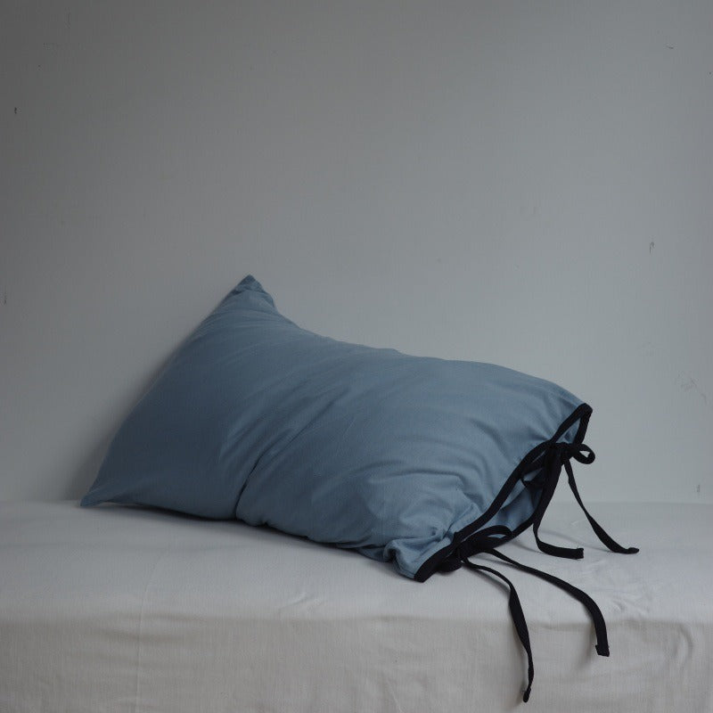 Soft Tie Jersey Cotton Pillowcase Set