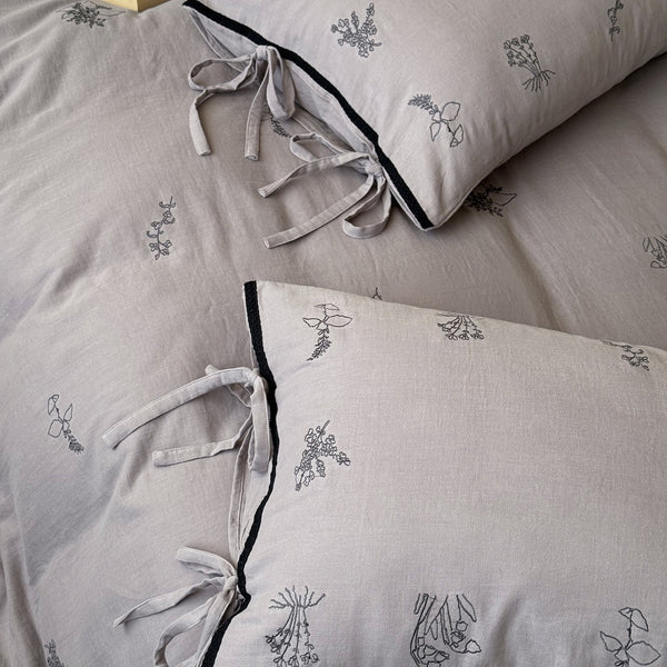 Herb Embroidery Bedding Set