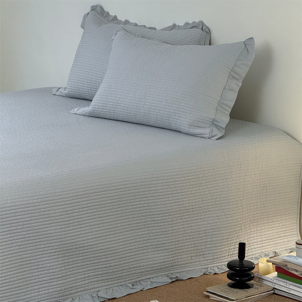 Soft Cream Summer Quilted Blanket