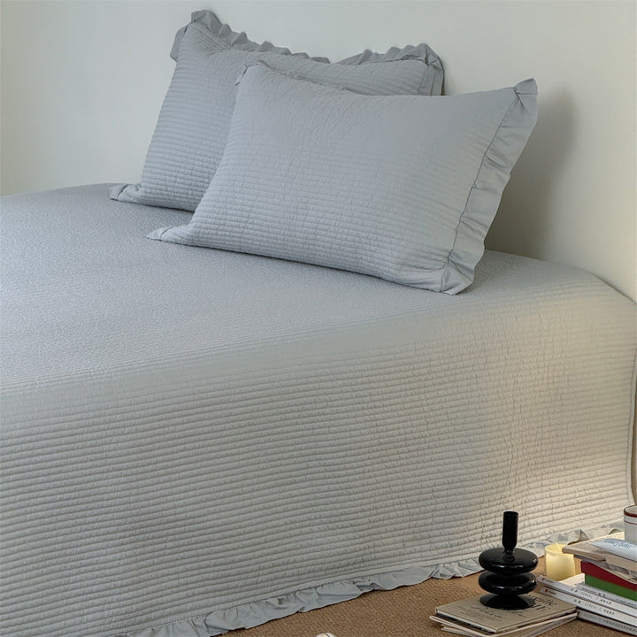 Soft Cream Summer Quilted Blanket