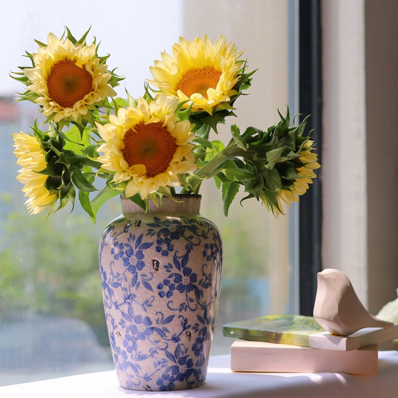 Blue Countryside Ceramic Vase Collection
