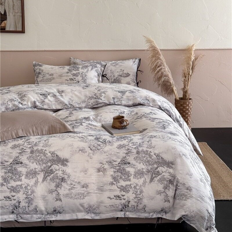 Toile de Jouy Bedding Set