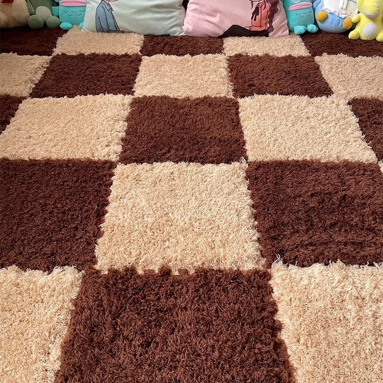 Fluffy Puzzle Tile Set - Warm Cocoa