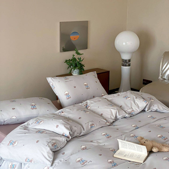 Blue Jacket Pup Bedding Set