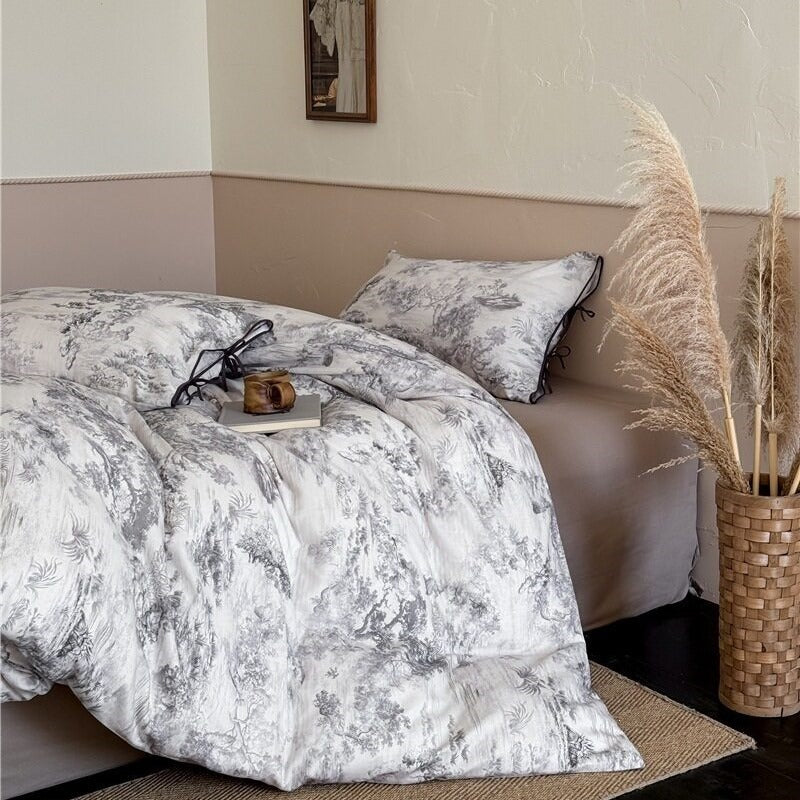 Toile de Jouy Bedding Set