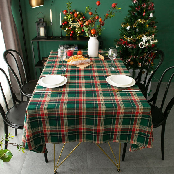 Xmas Tartan Tablecloth