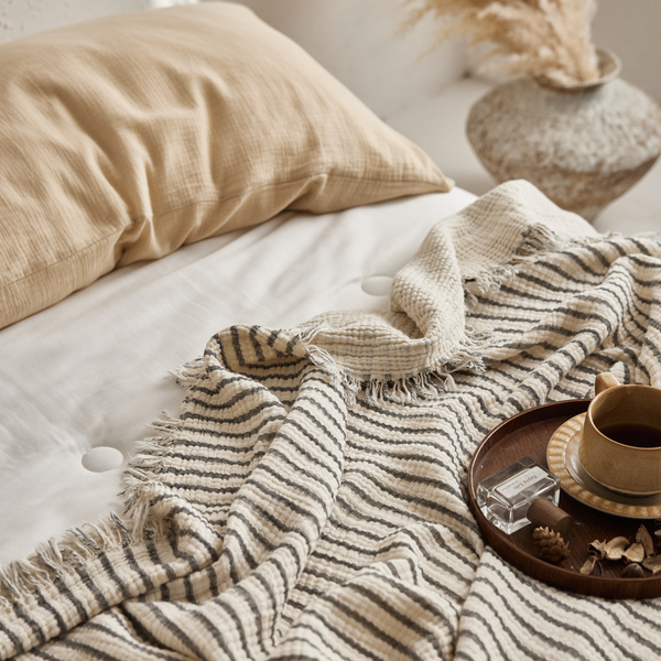 Woven Stripe Throw Blanket