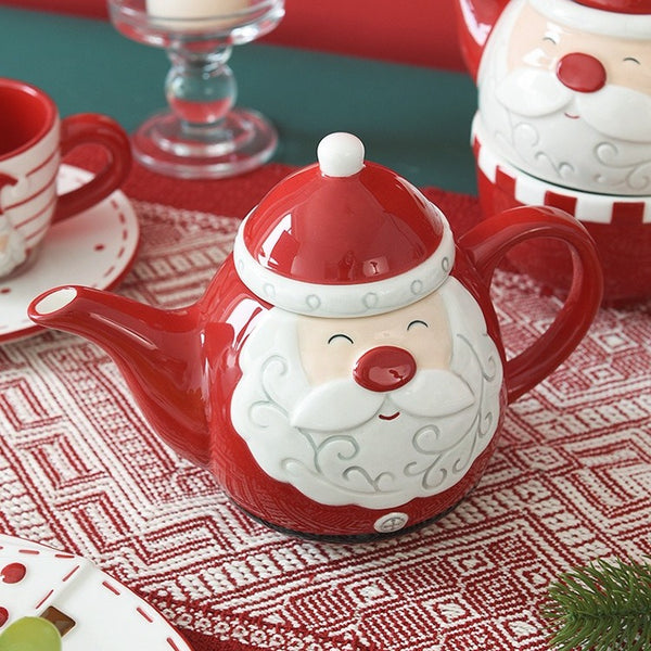Merry Xmas Tea Cup & Pot