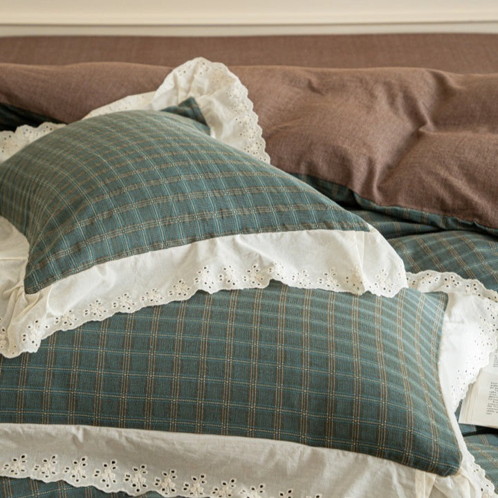 Morning Coffee Tartan Bedding Set