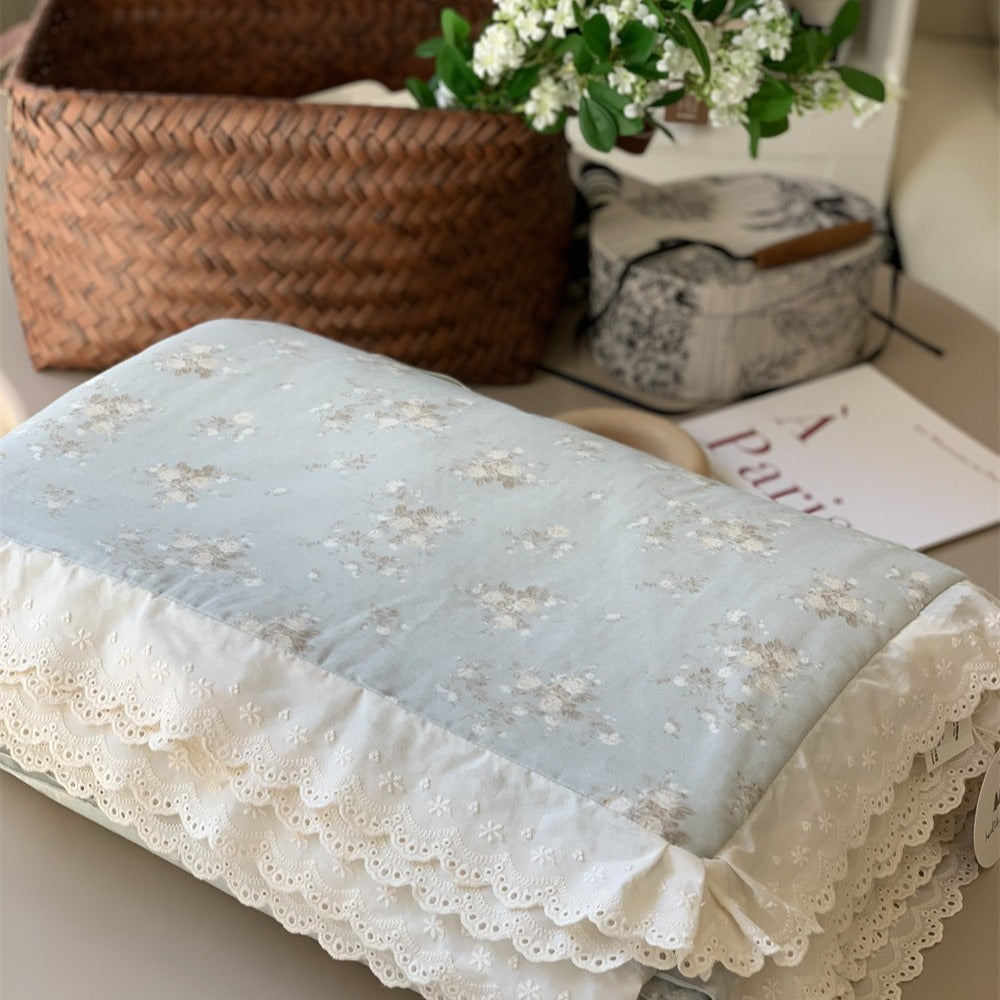 Blue Peace Summer Quilted Blanket