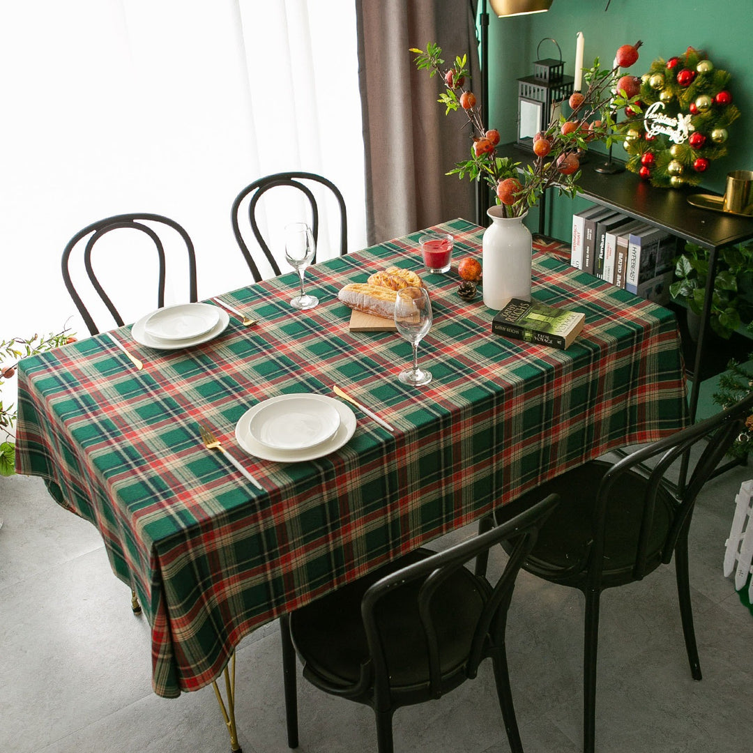 Xmas Tartan Tablecloth