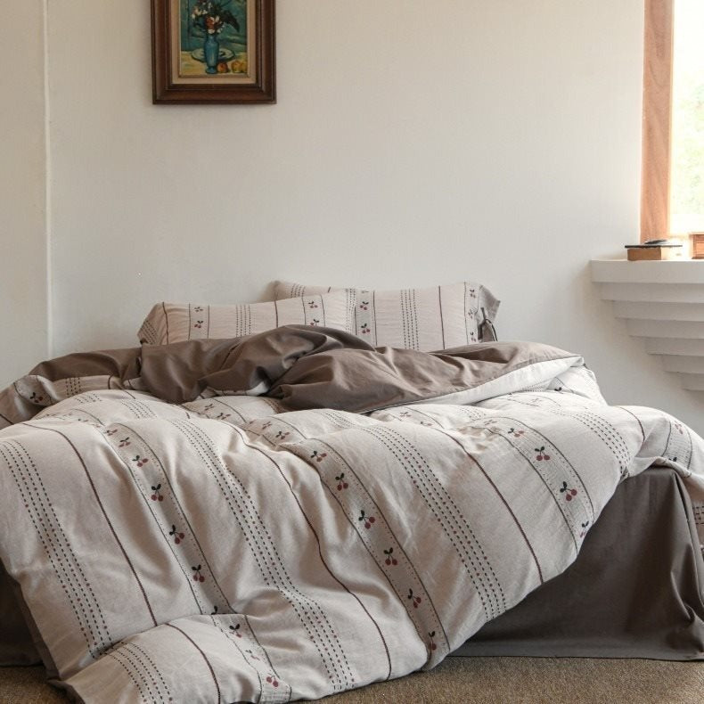 Cherry Memoir Cotton Bedding Set