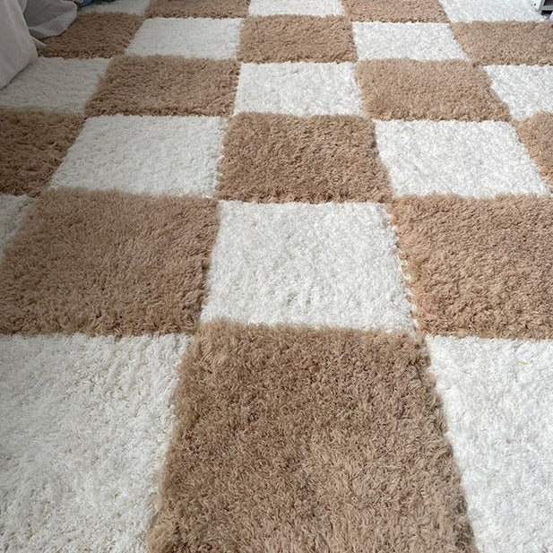 Fluffy Puzzle Tile Set - Teddy Cream