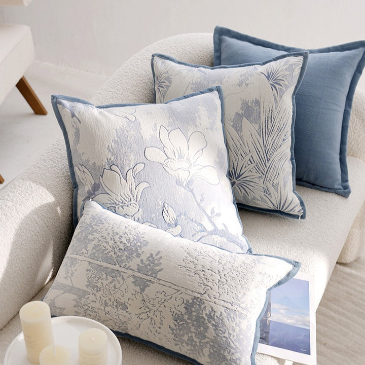 Blue Floral Cushoin