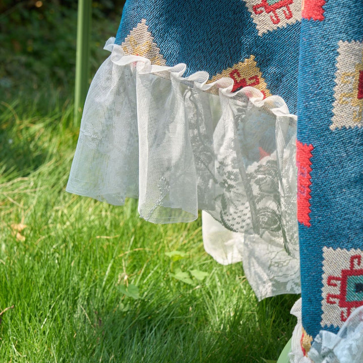Blue Patchwork Table Cloth