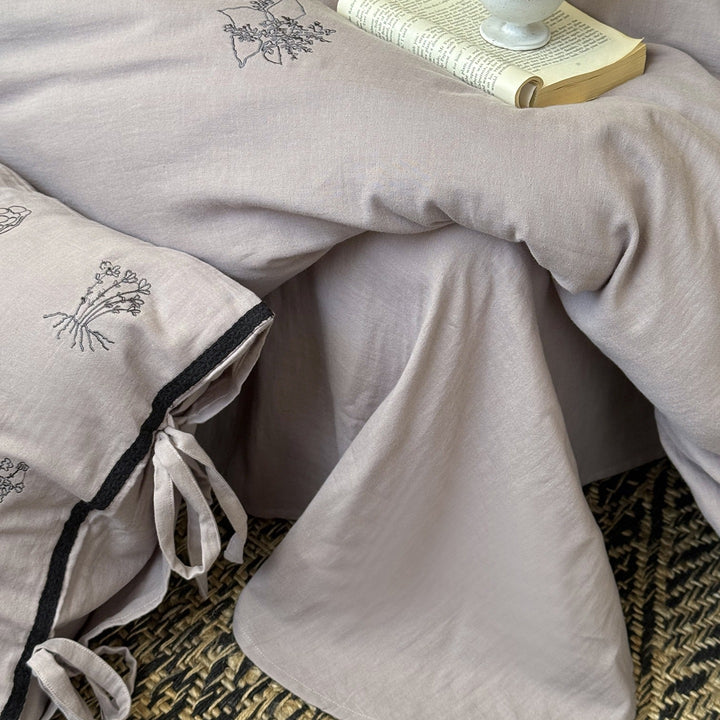 Herb Embroidery Bedding Set