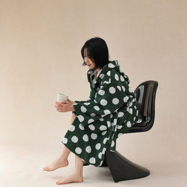 Vintage Polka Dots Bathrobe Unisex Collection