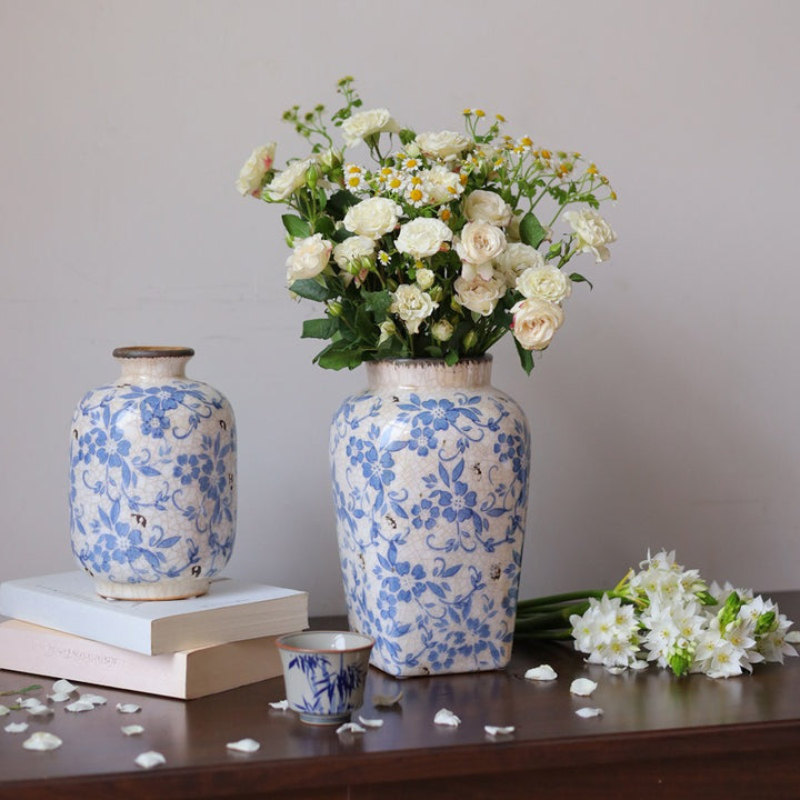 Blue Countryside Ceramic Vase Collection
