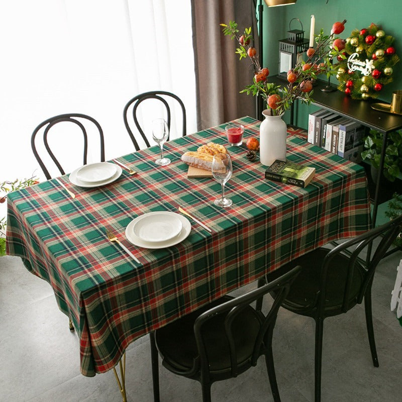 Xmas Tartan Tablecloth