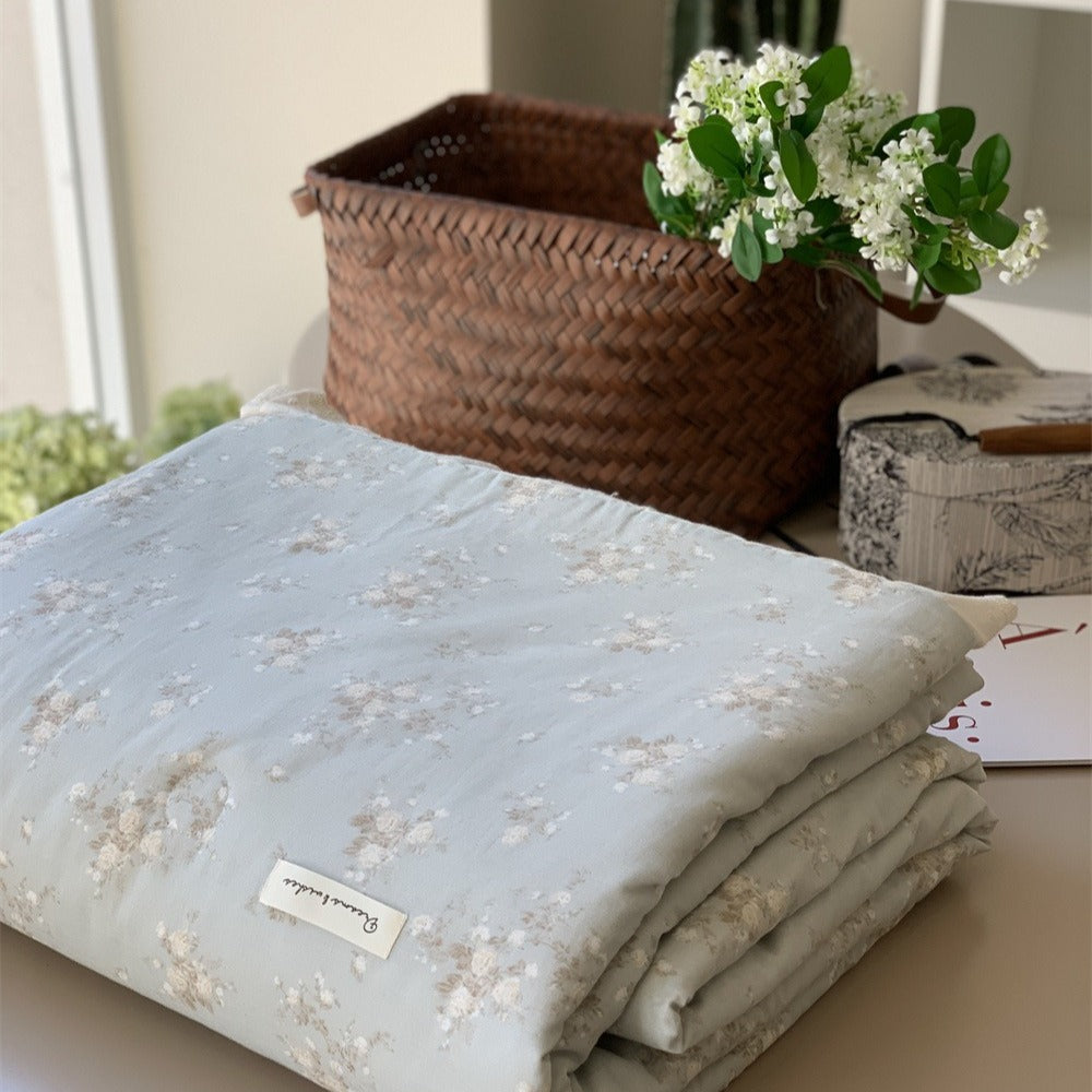 Blue Peace Summer Quilted Blanket