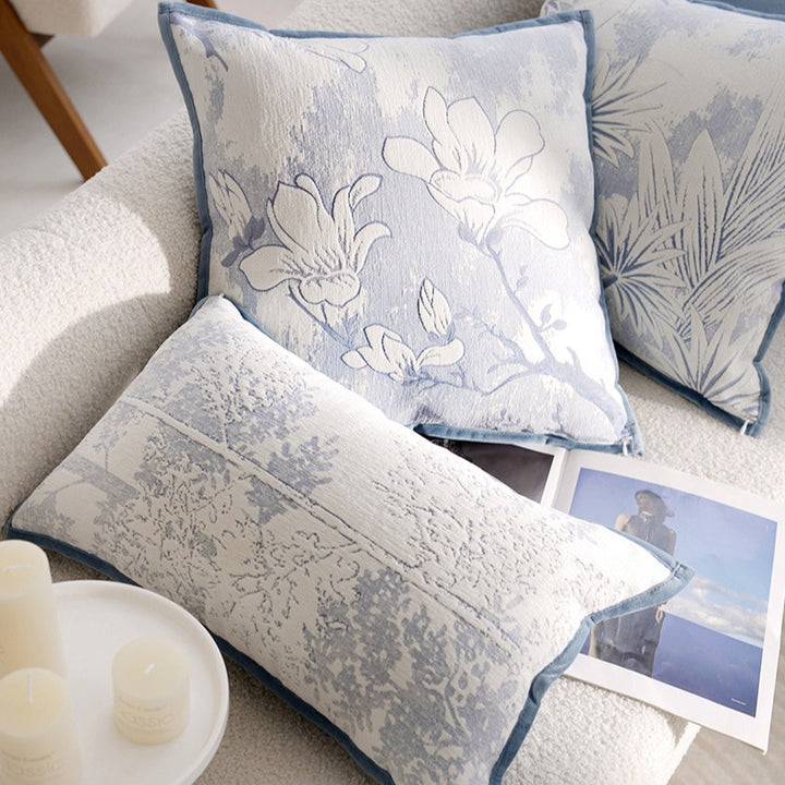 Blue Floral Cushoin