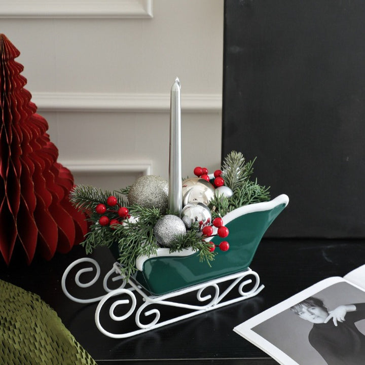 Santa's Sleigh Table Decor