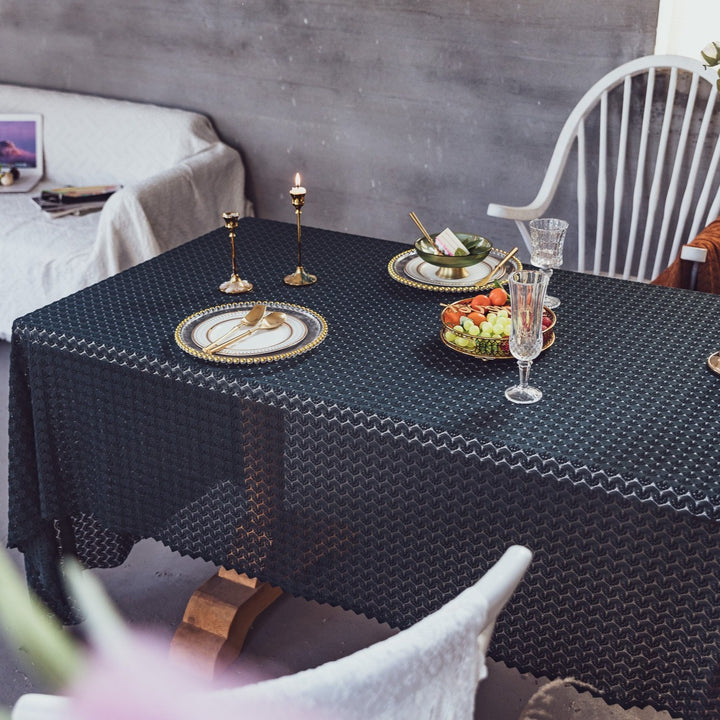 Rustic Ripple Lace Tablecloth