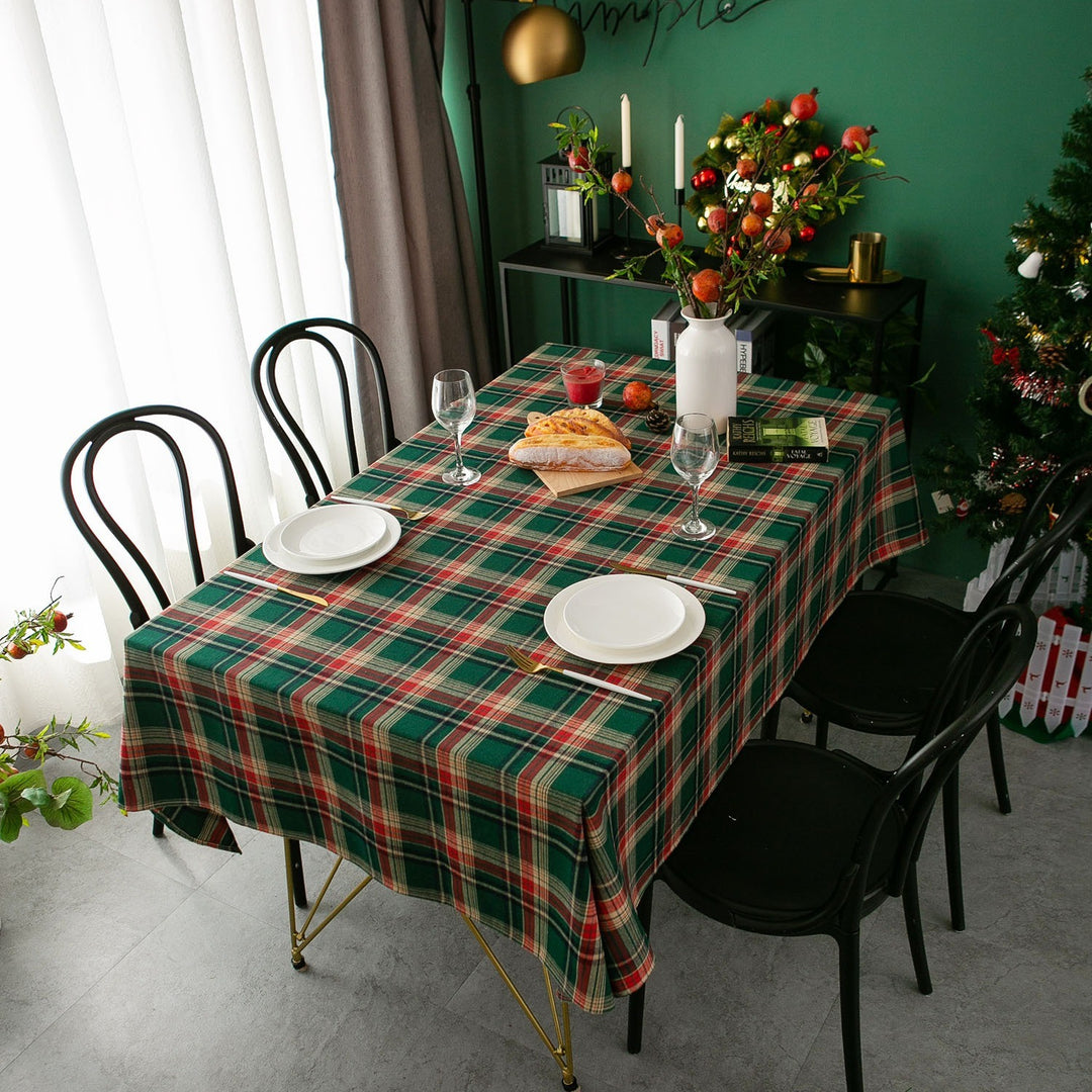 Xmas Tartan Tablecloth