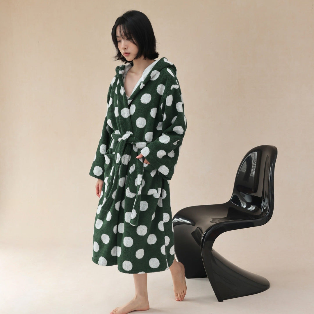 Vintage Polka Dots Bathrobe Unisex Collection