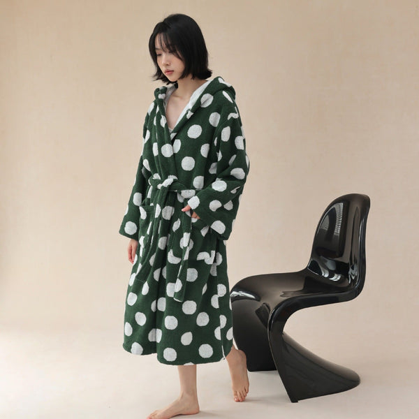 Vintage Polka Dots Bathrobe Unisex Collection