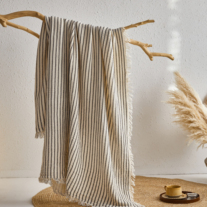 Woven Stripe Throw Blanket