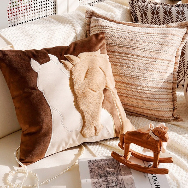 Cosy Horse Square Cushion