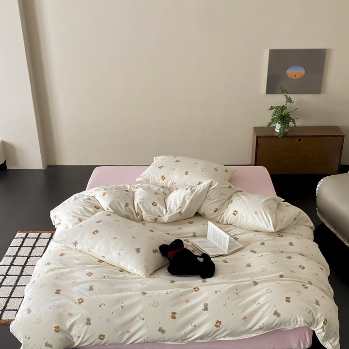 Squirrel & Acorn Dots Bedding Set