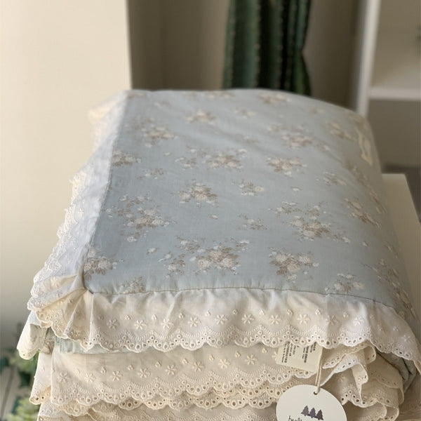 Blue Peace Summer Quilted Blanket