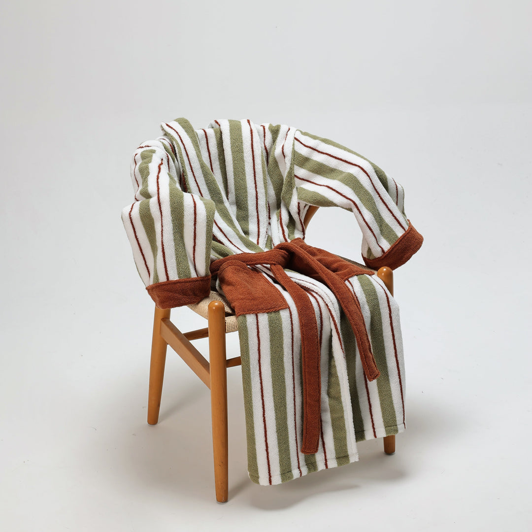 Botanic Breeze Striped Robe