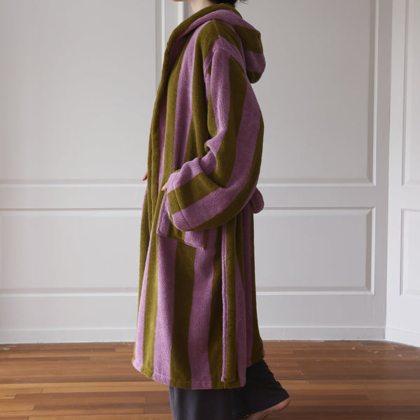 Rosewood Stripe Bathrobe - FINAL SALE