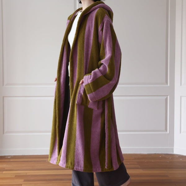 Rosewood Stripe Bathrobe - FINAL SALE