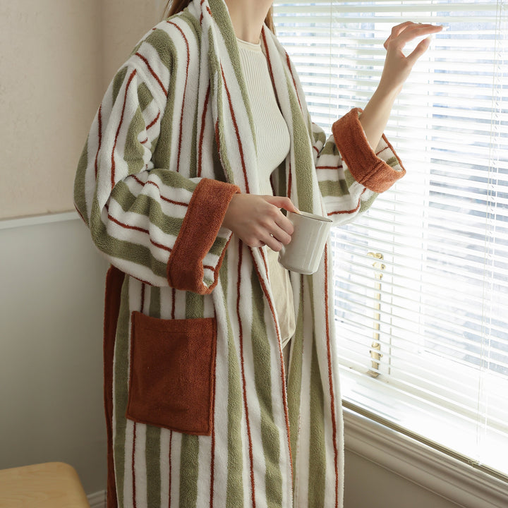 Botanic Breeze Striped Robe