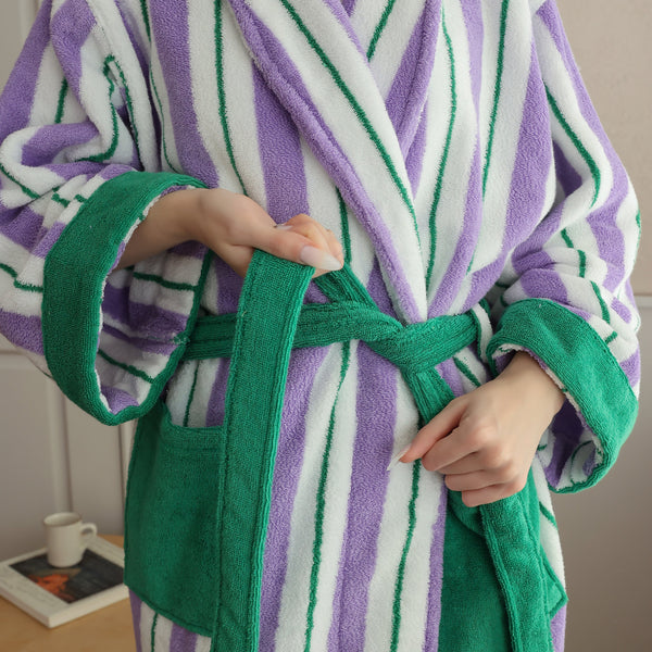 Botanic Breeze Striped Robe