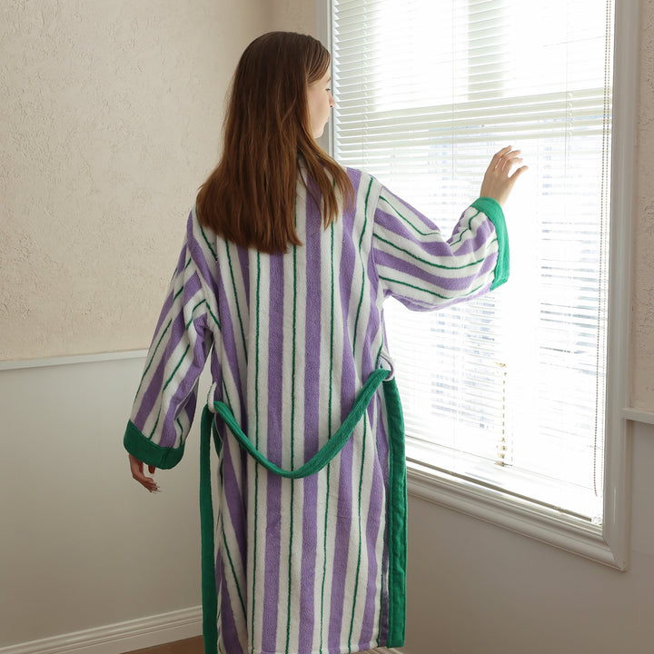 Botanic Breeze Striped Robe