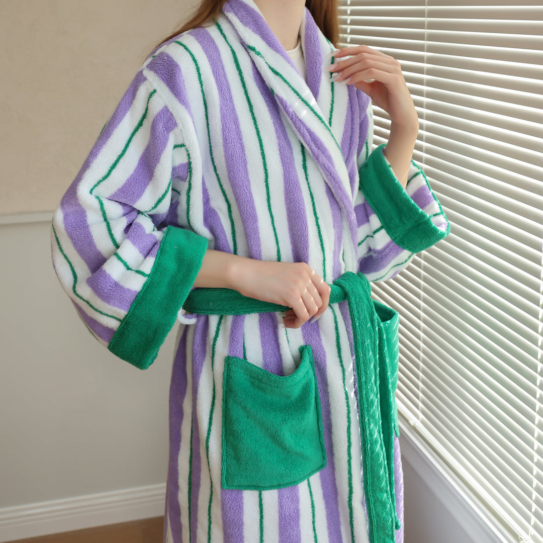 Botanic Breeze Striped Robe