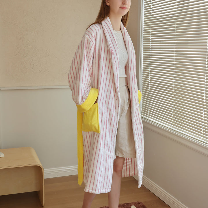 Candy Stripe Luxe Robe